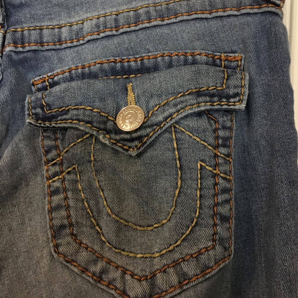 TRUE RELIGION CURVY SKINNY FLAP POCKET JEAN